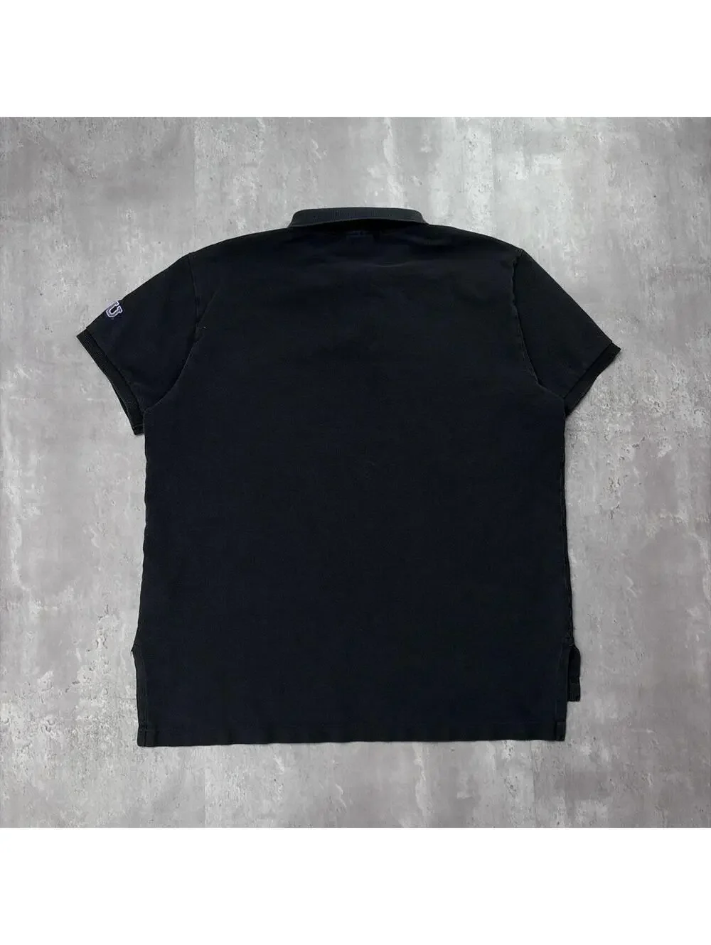 Vintage Black Polo Ralph Lauren TCU Embroidered Polo Shirt